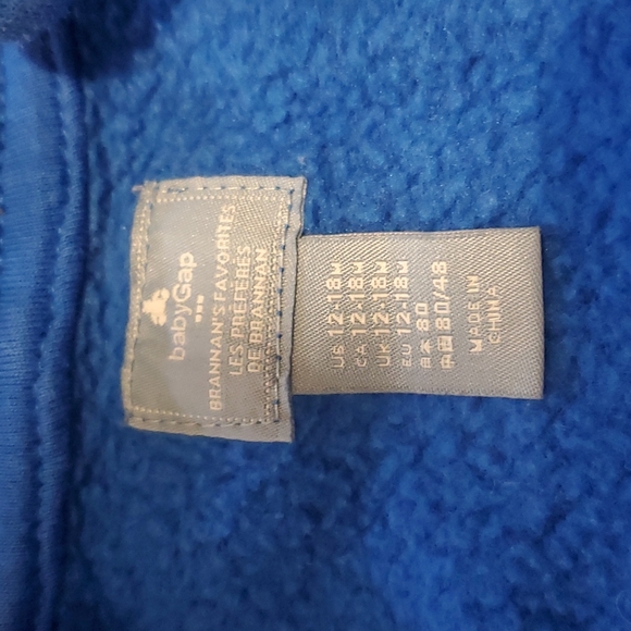 Baby Gap | Toddler One-Piece Outerwear | 12-18 M | Blue - Picture 2 of 2